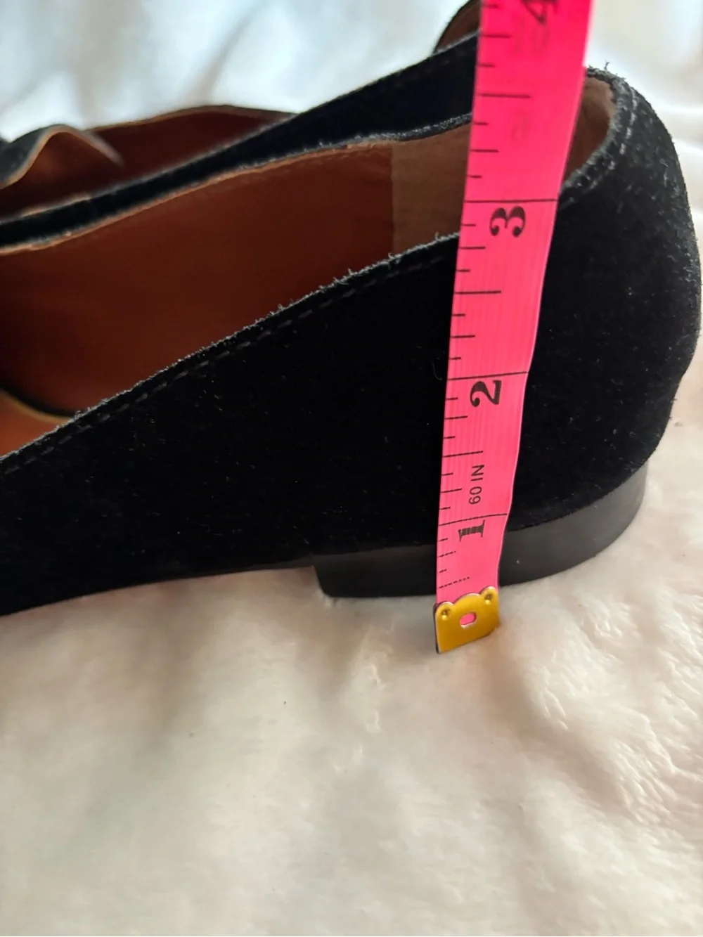 Tory Burch Miller Suede Metal Loafers Size 9.5M Black